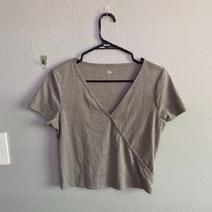 Grey cross t shirt
